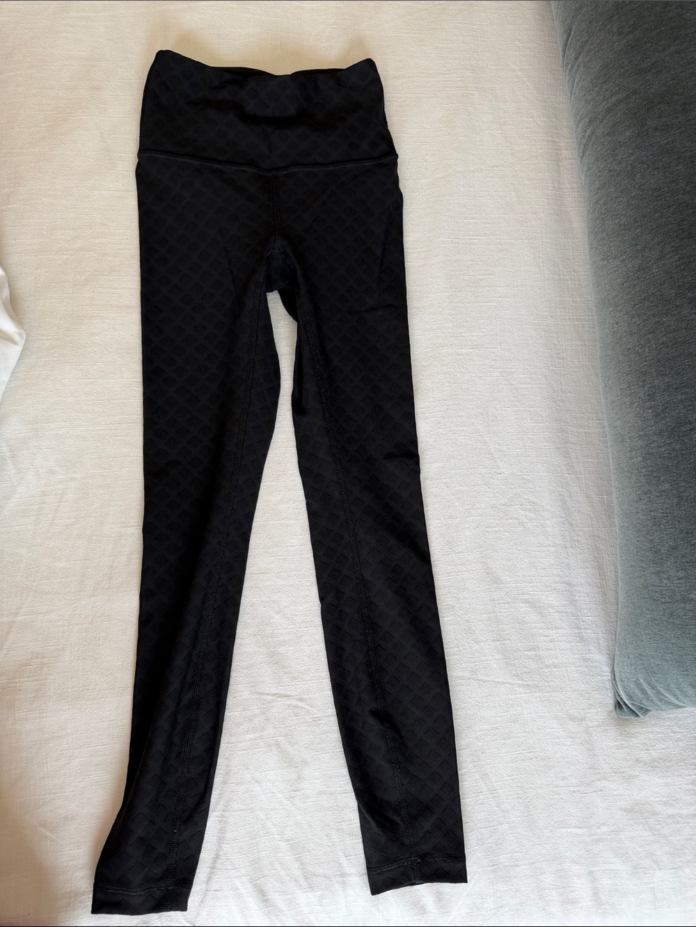 lululemon athletica Black Quilted High-Waist Leggings